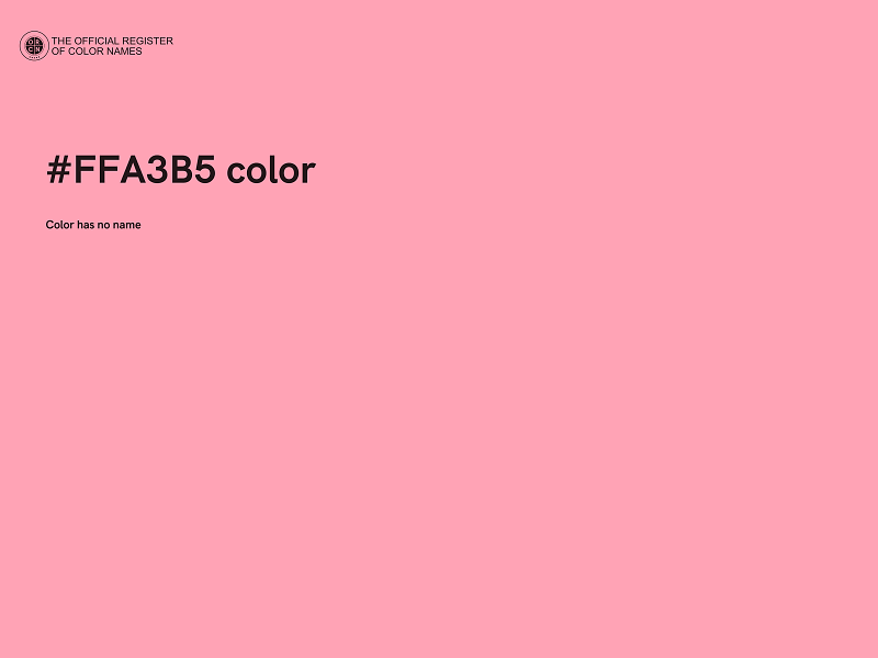 #FFA3B5 color image