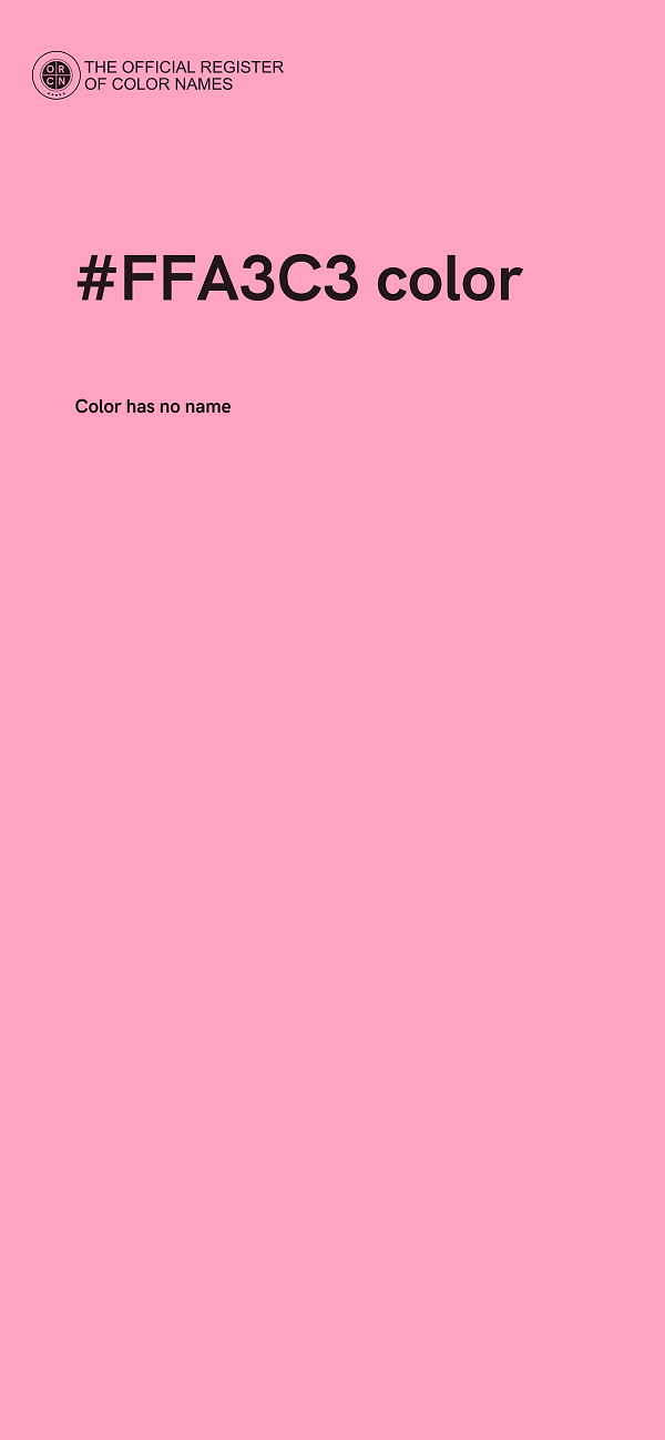 #FFA3C3 color image