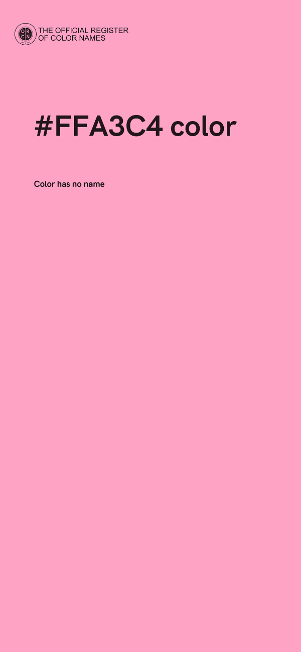 #FFA3C4 color image