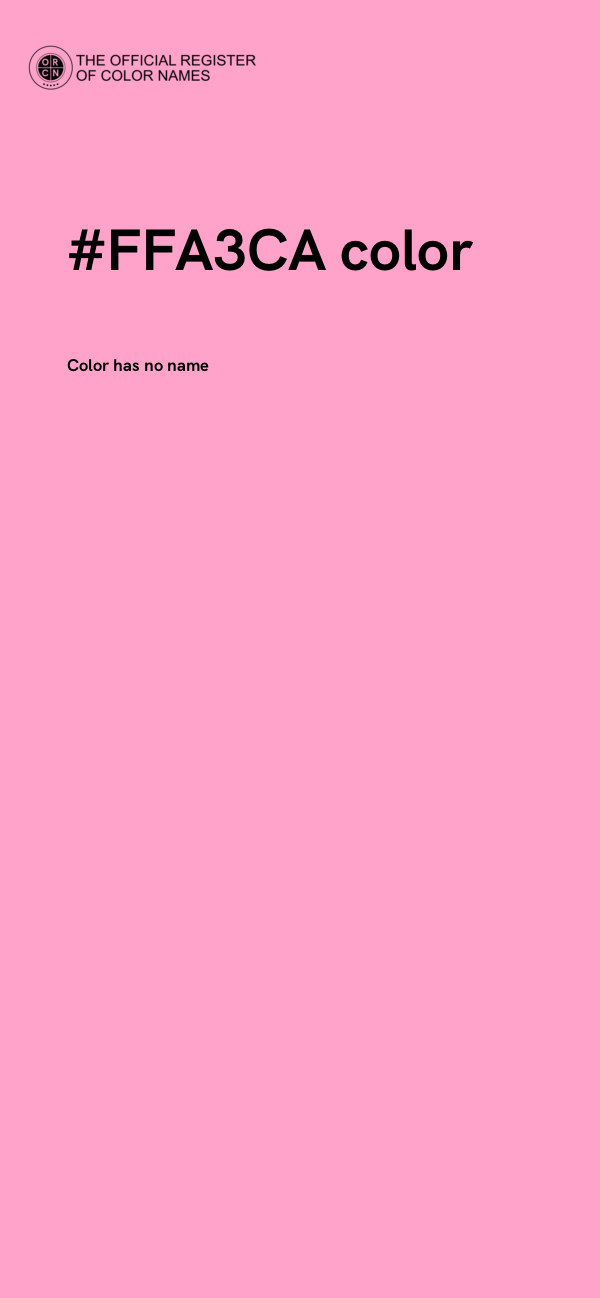 #FFA3CA color image