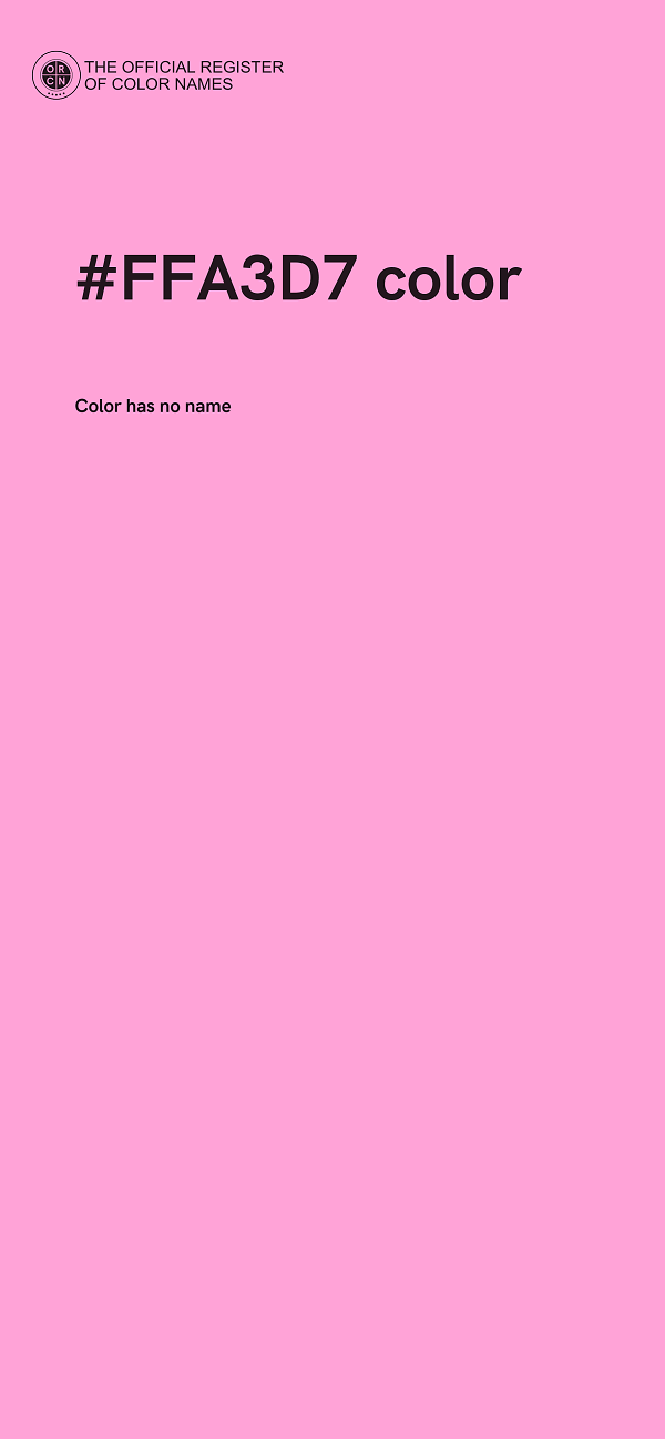 #FFA3D7 color image