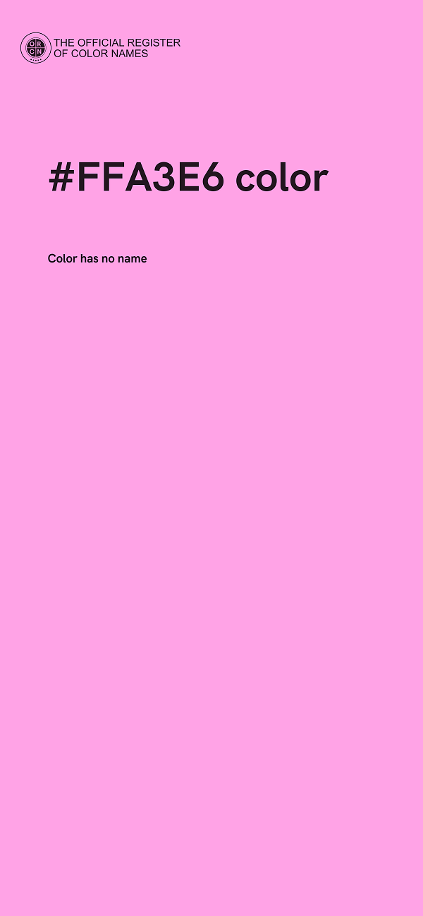 #FFA3E6 color image