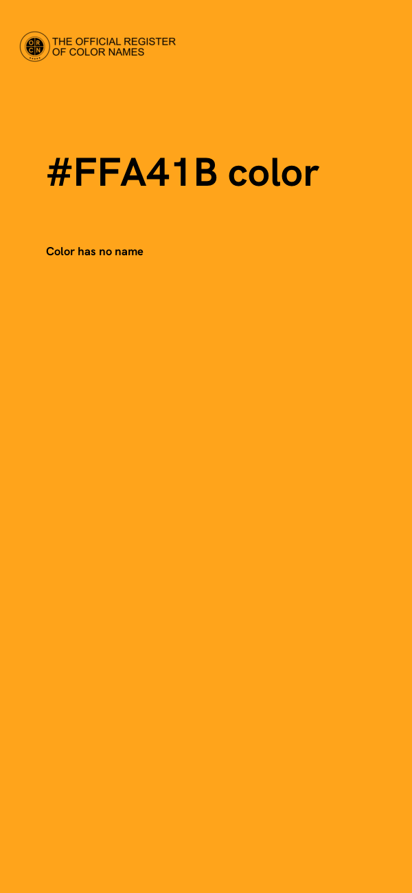 #FFA41B color image