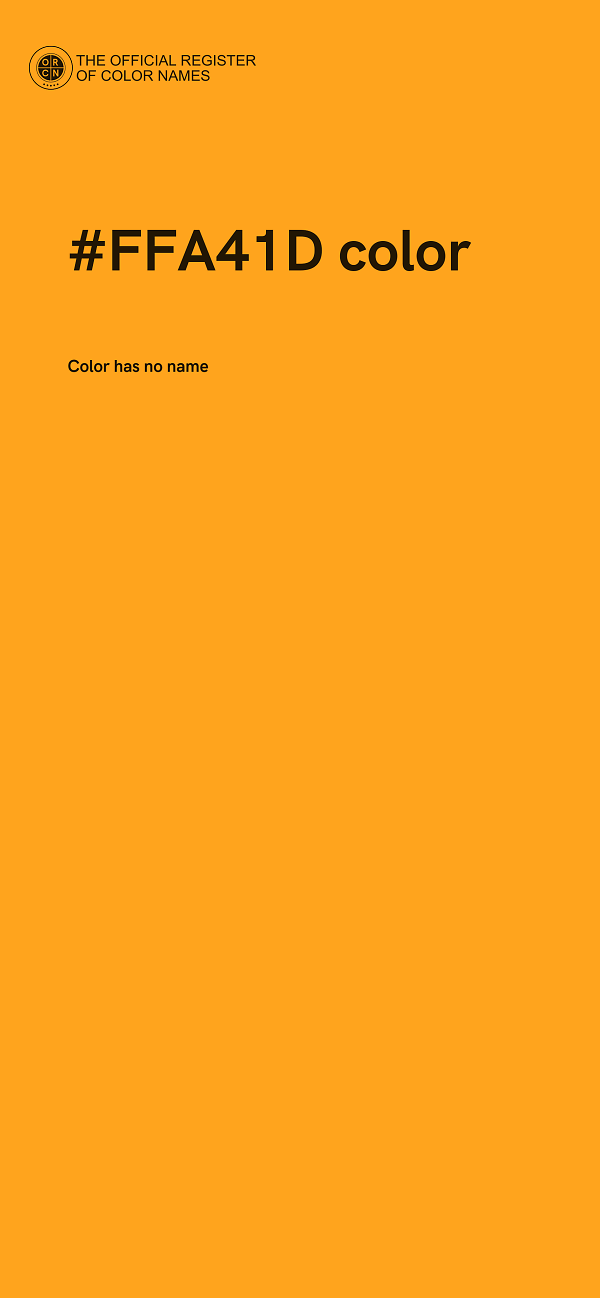 #FFA41D color image