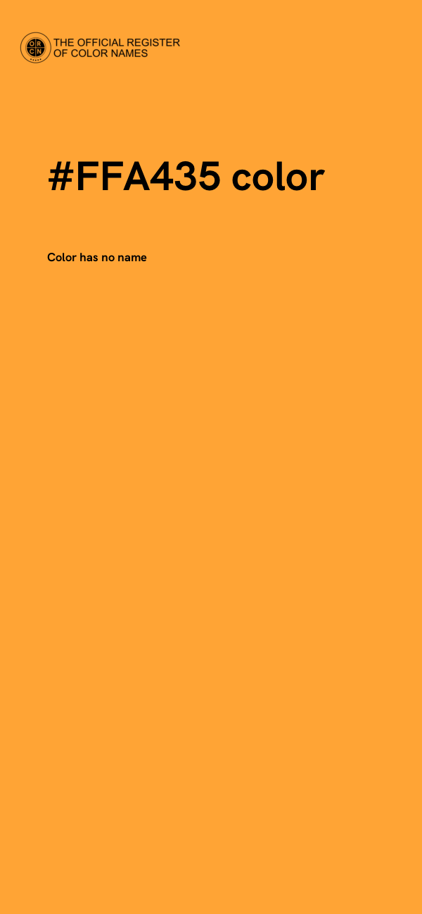 #FFA435 color image