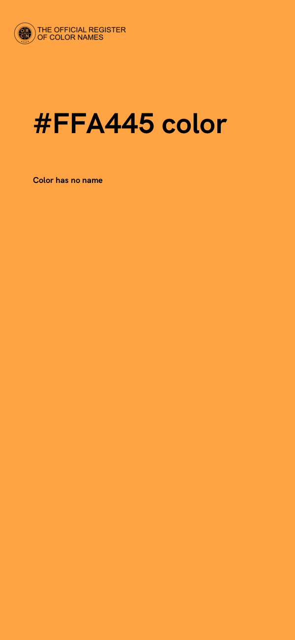 #FFA445 color image