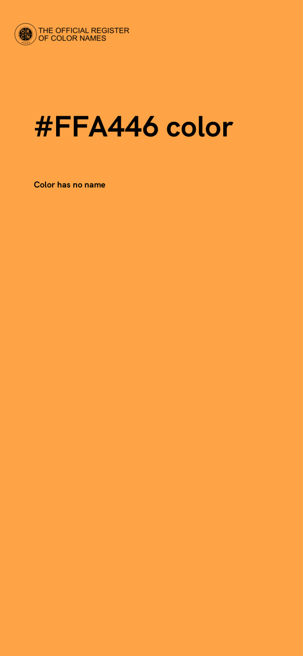 #FFA446 color image