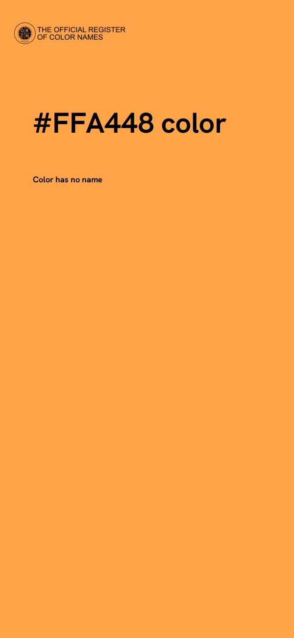 #FFA448 color image