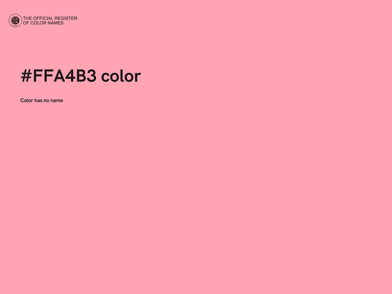 #FFA4B3 color image