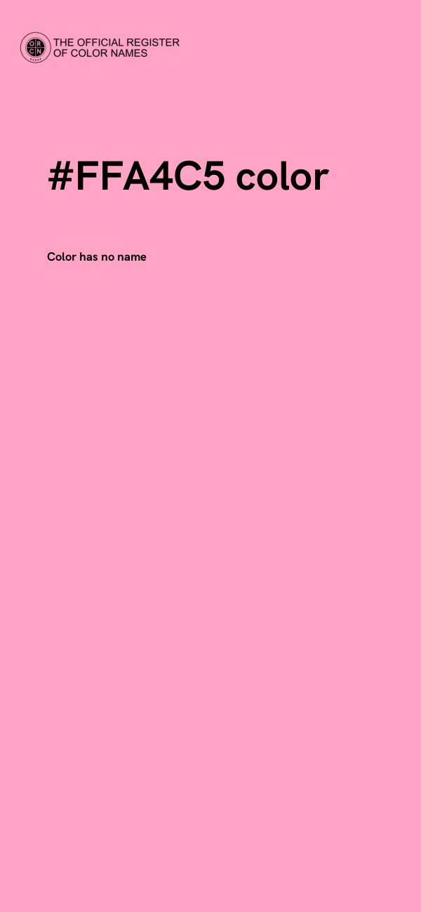 #FFA4C5 color image