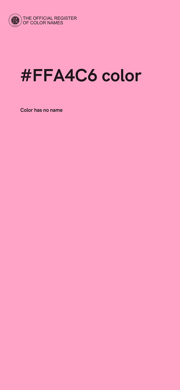 #FFA4C6 color image