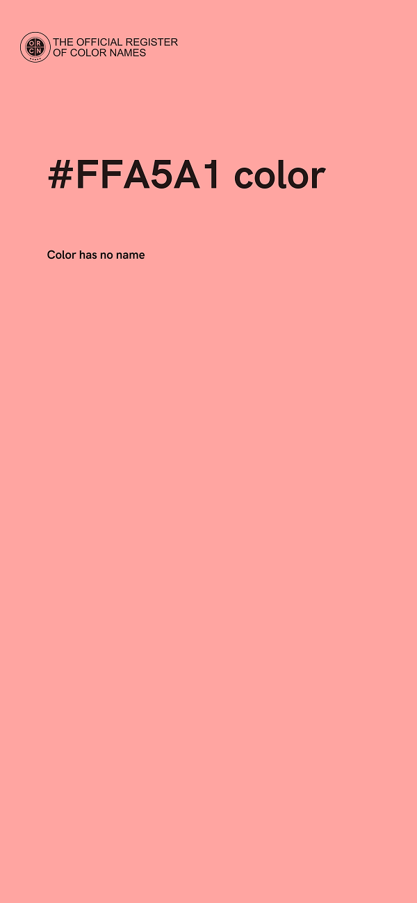 #FFA5A1 color image