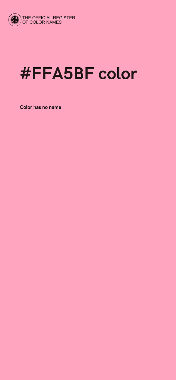 #FFA5BF color image