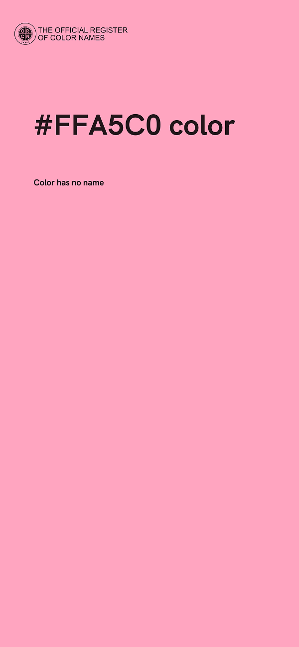 #FFA5C0 color image