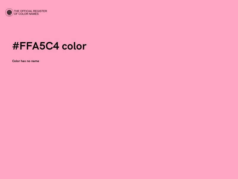 #FFA5C4 color image