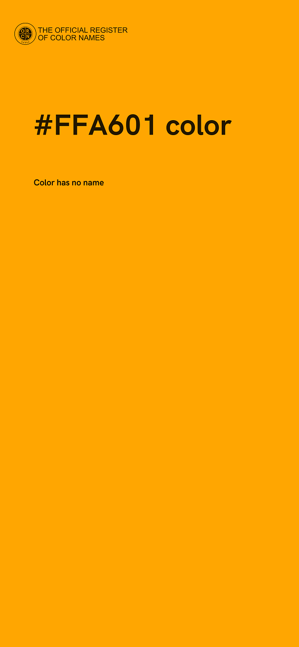 #FFA601 color image