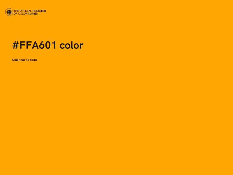 #FFA601 color image