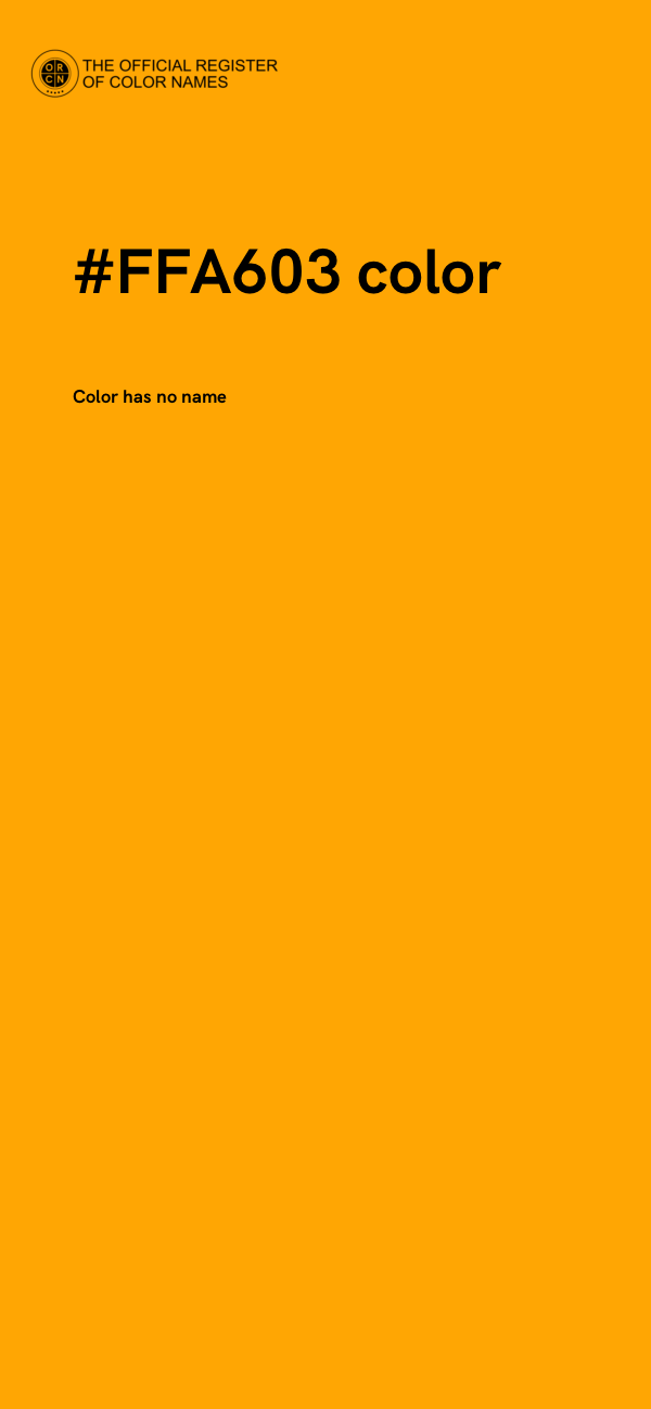 #FFA603 color image