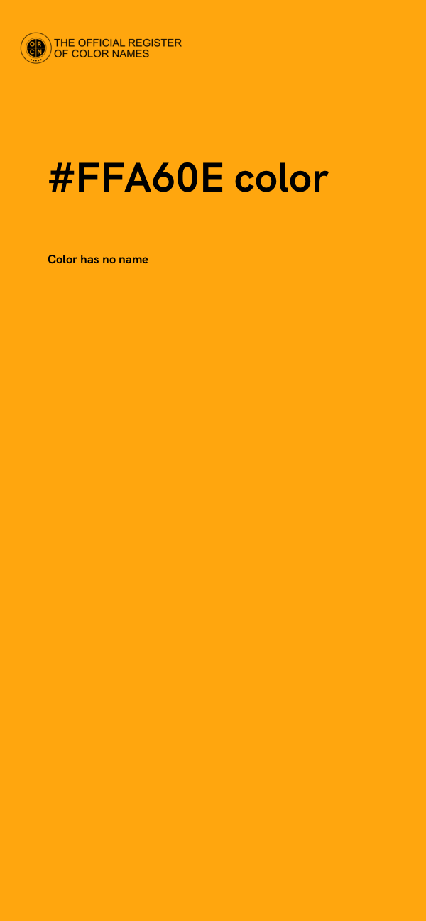 #FFA60E color image