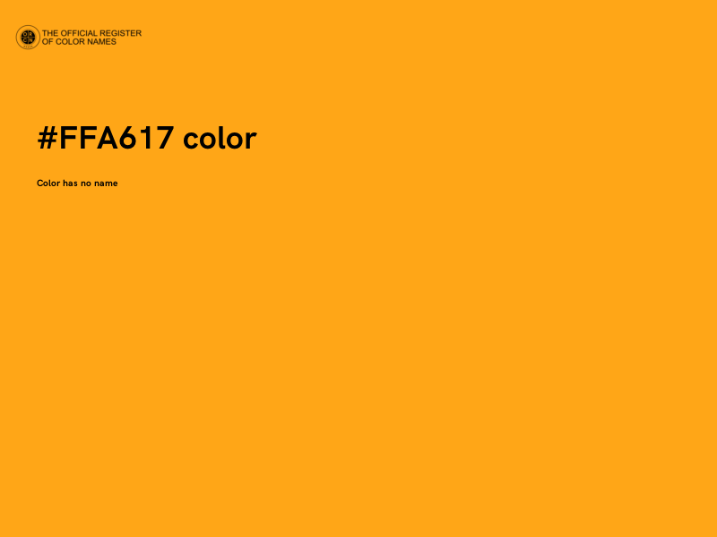 #FFA617 color image