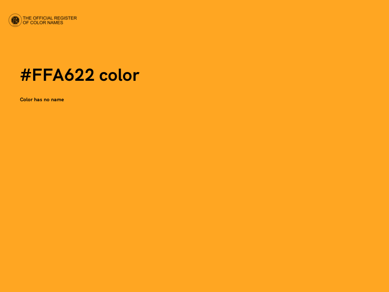 #FFA622 color image