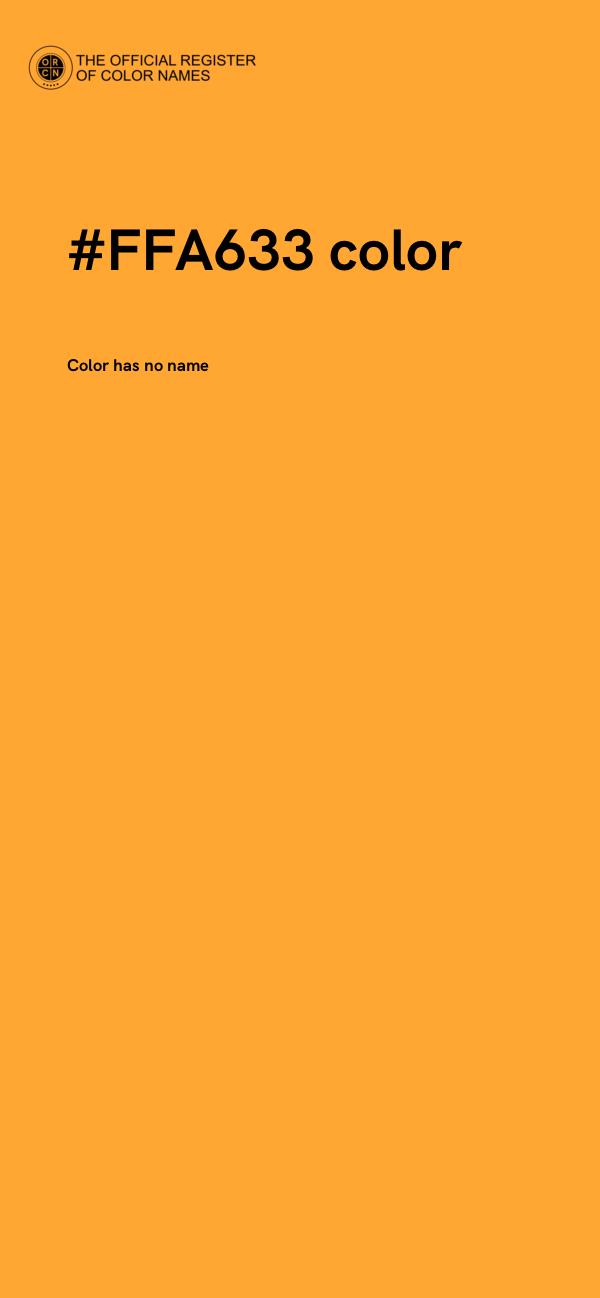 #FFA633 color image