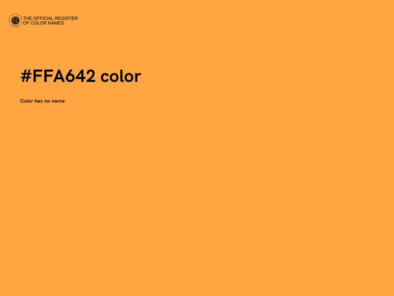 #FFA642 color image