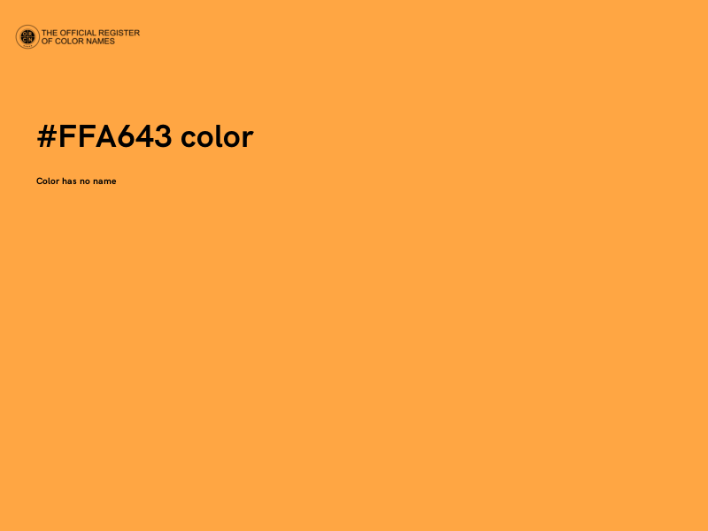 #FFA643 color image