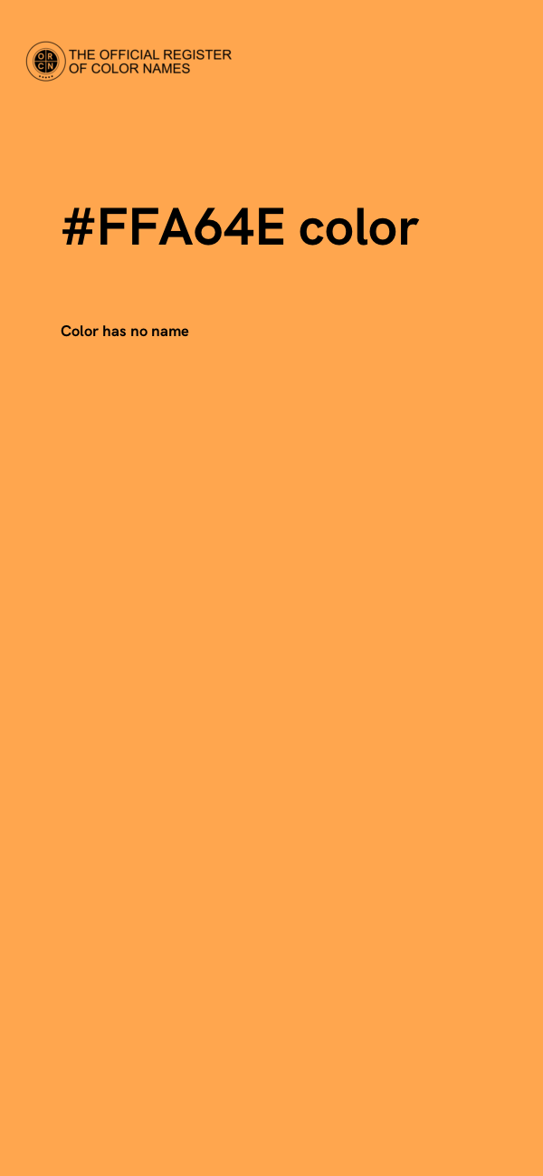 #FFA64E color image