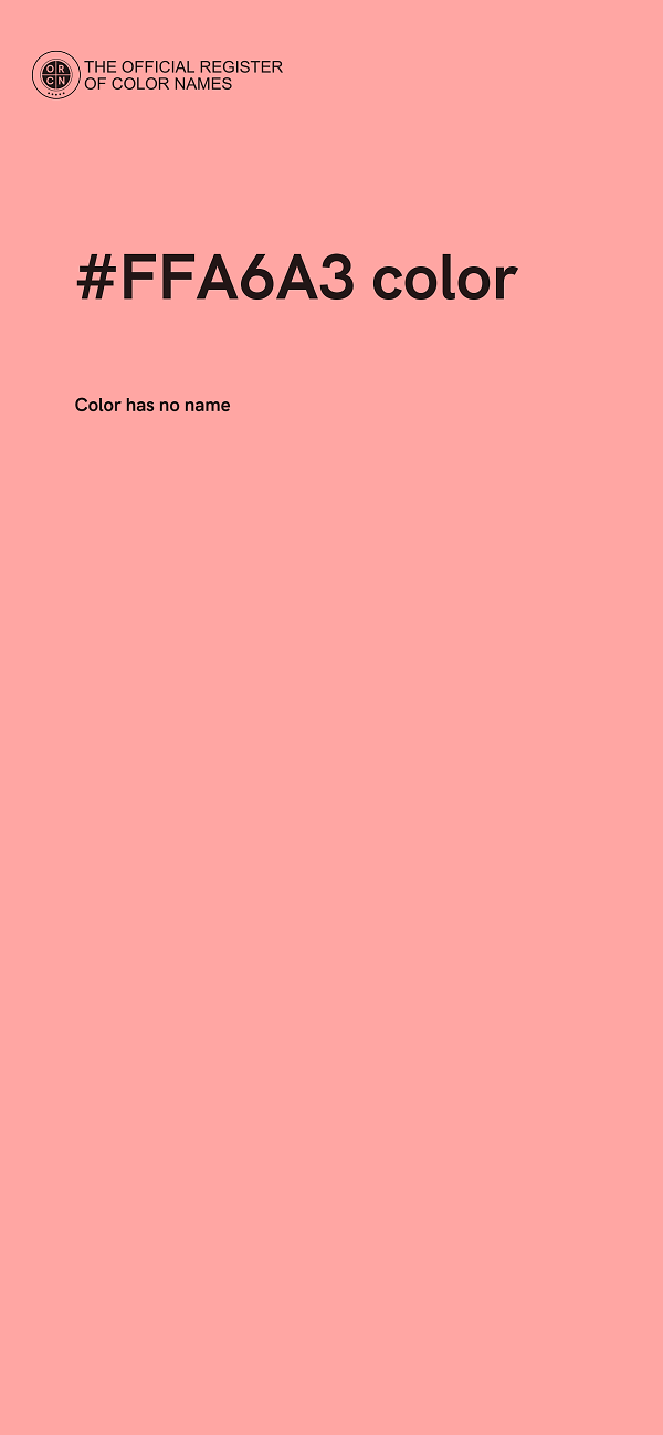 #FFA6A3 color image