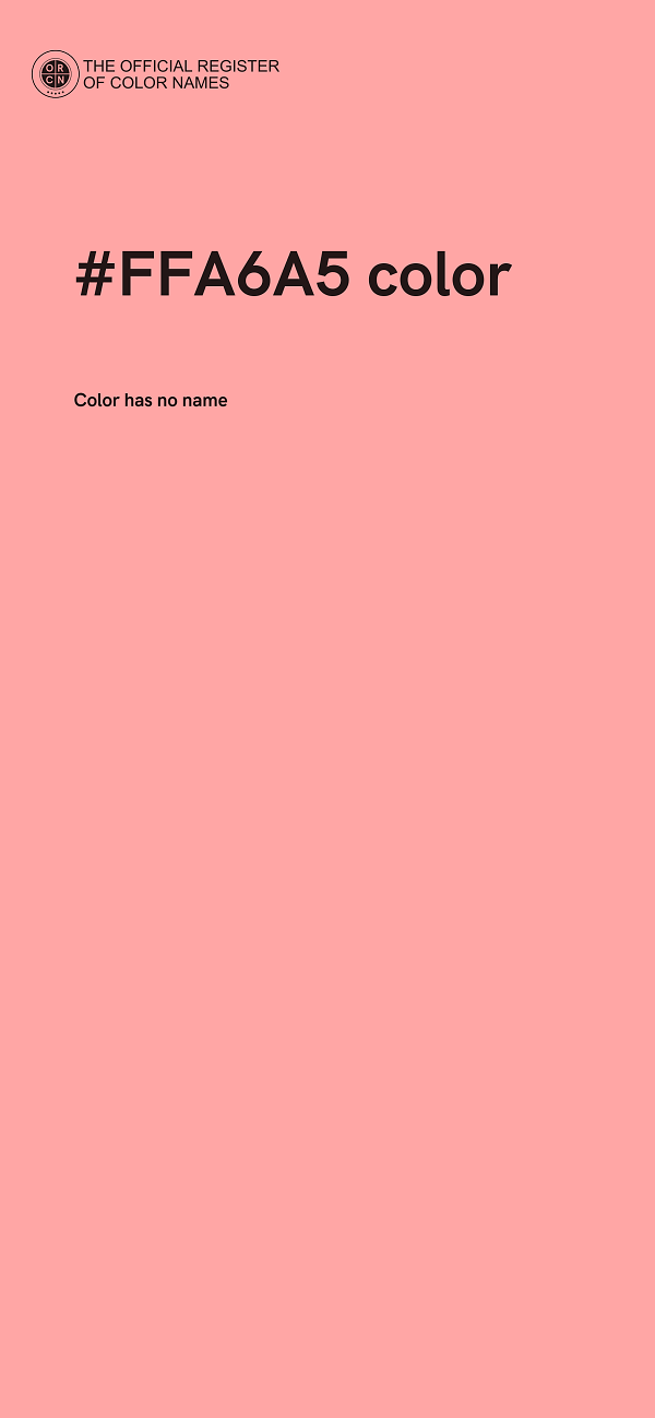 #FFA6A5 color image