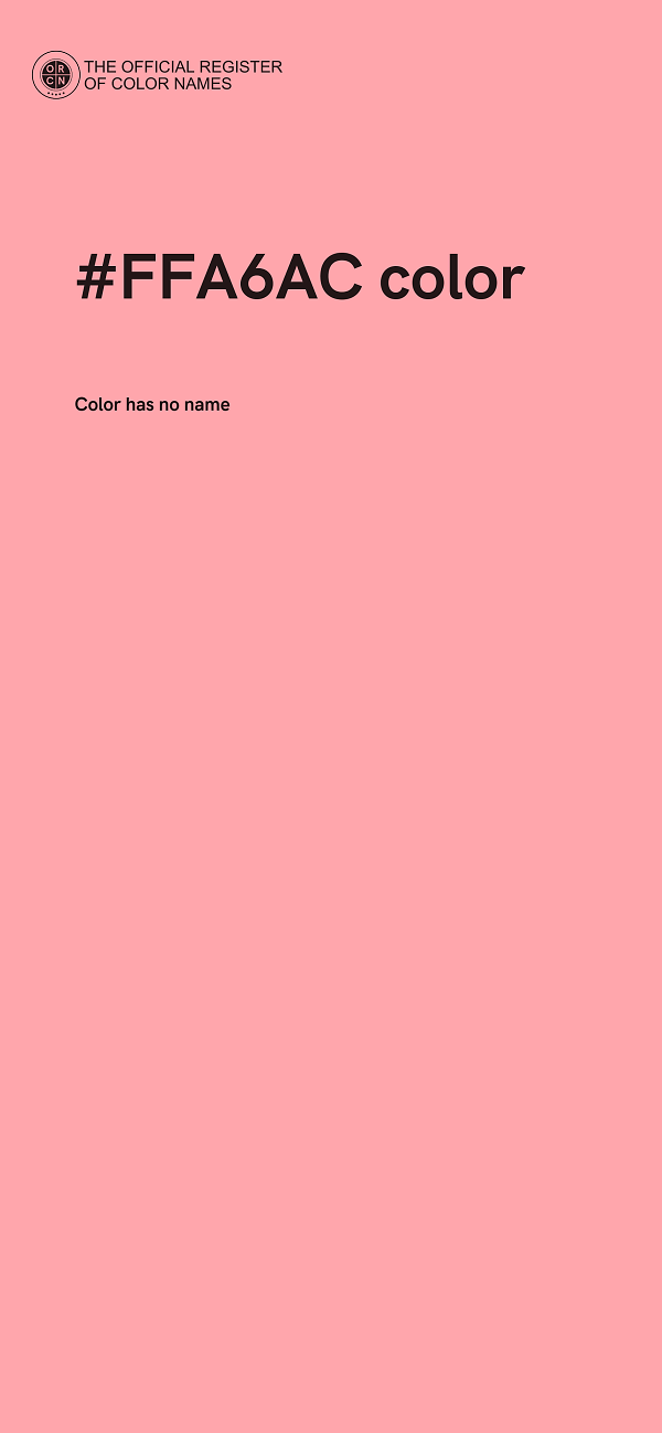 #FFA6AC color image