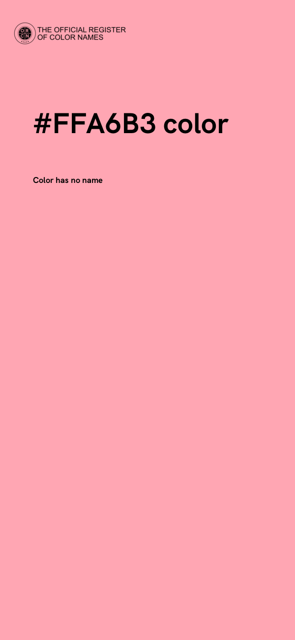 #FFA6B3 color image