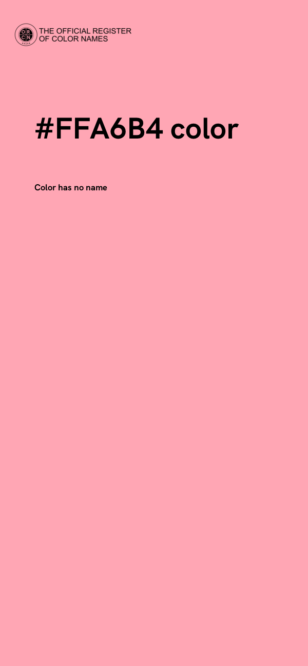 #FFA6B4 color image