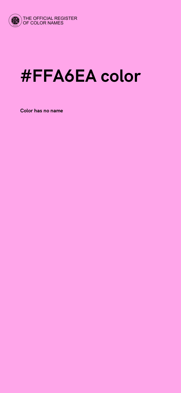 #FFA6EA color image