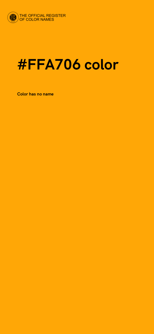 #FFA706 color image