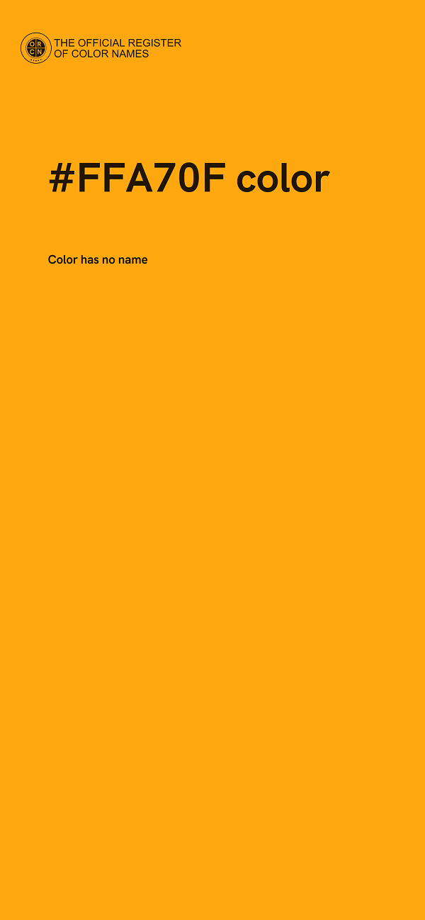 #FFA70F color image