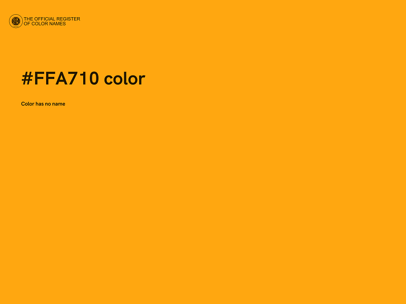 #FFA710 color image