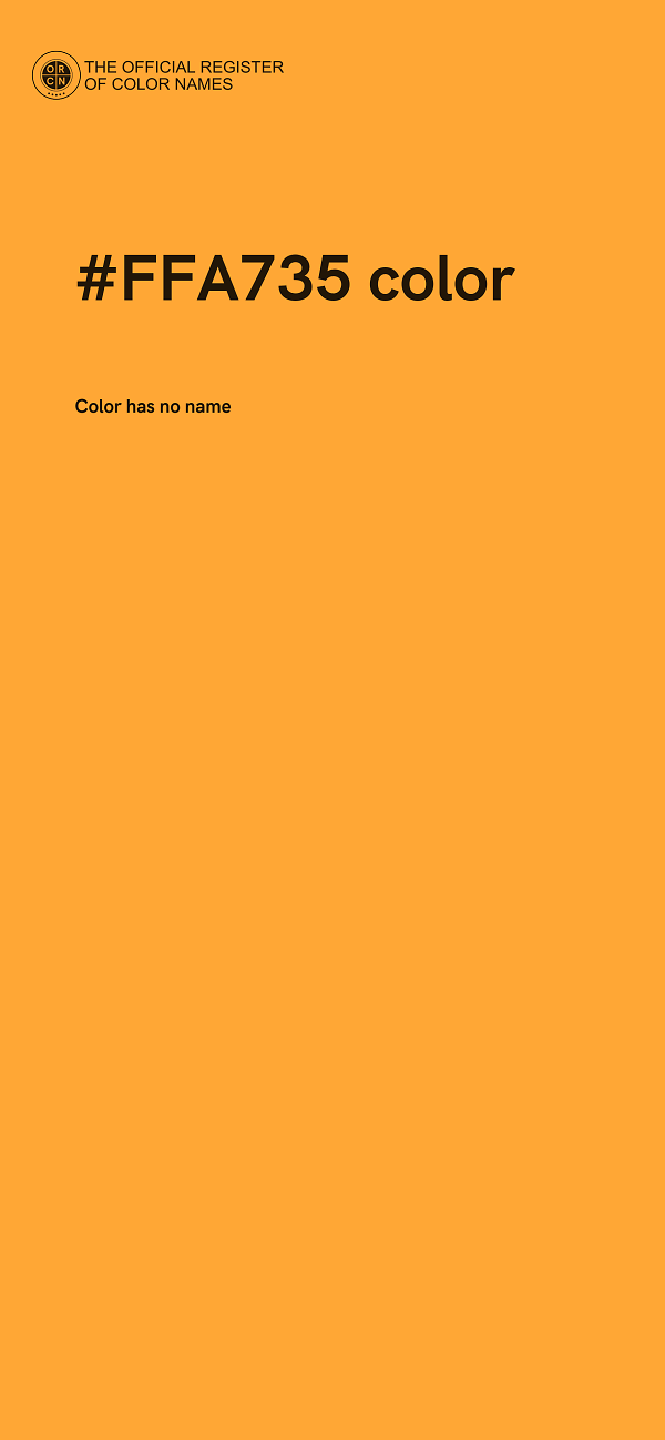 #FFA735 color image