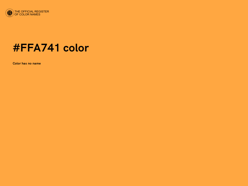 #FFA741 color image