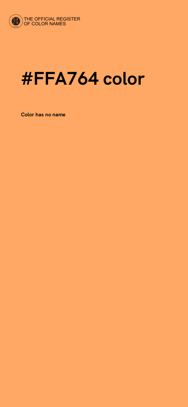 #FFA764 color image
