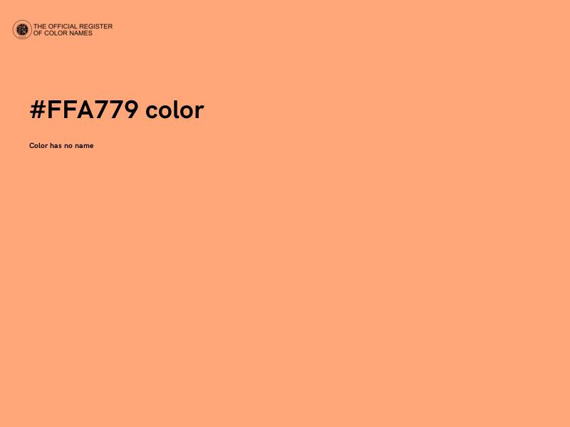 #FFA779 color image