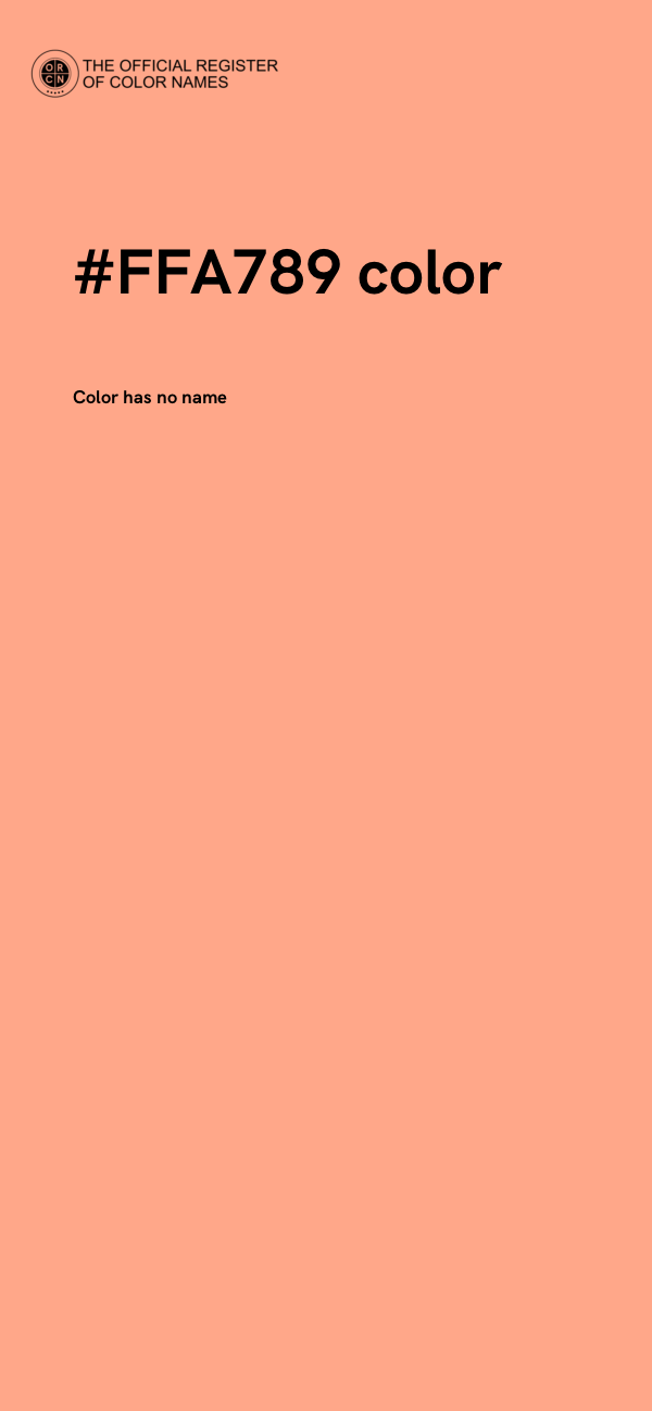 #FFA789 color image