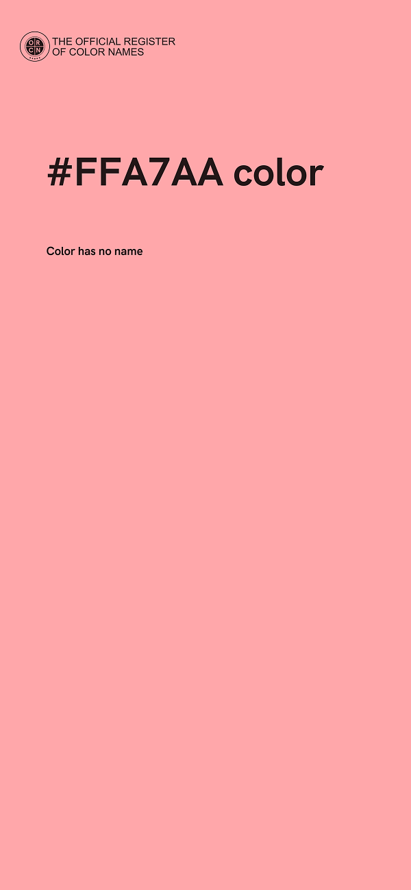 #FFA7AA color image