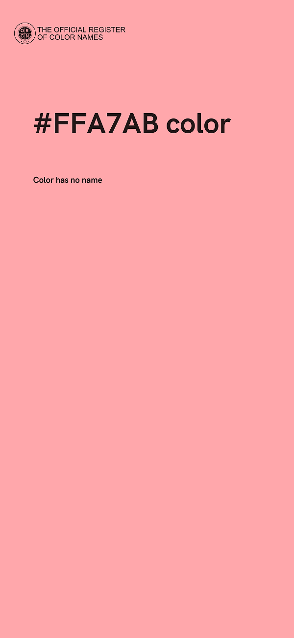 #FFA7AB color image