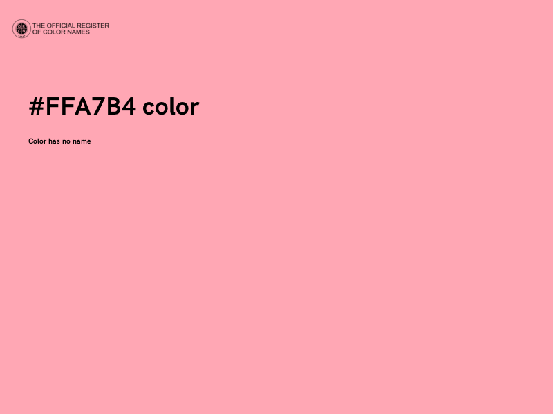 #FFA7B4 color image