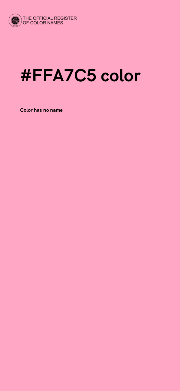 #FFA7C5 color image