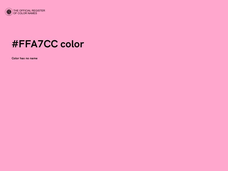 #FFA7CC color image