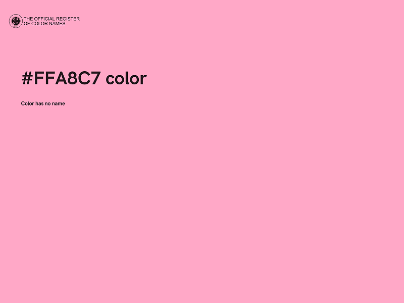#FFA8C7 color image
