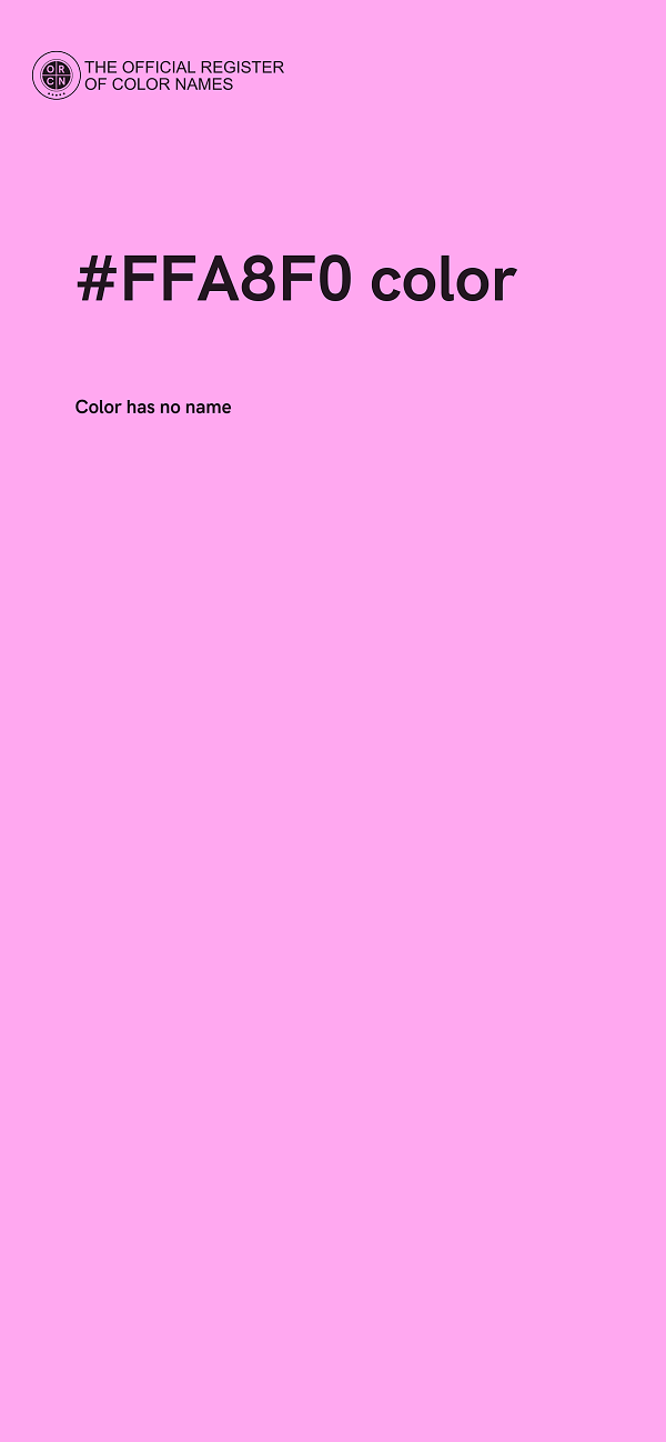 #FFA8F0 color image